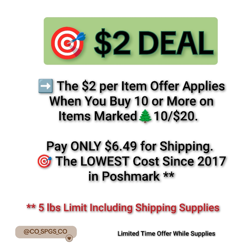 EPIC 🎯$2 SALE BLOWOUT! Bundle 10 or MORE items with 🌲10/$20 & pay $2/EACH